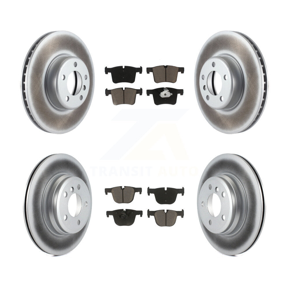 Front Rear Coated Brake Rotor & Ceramic Pad Kit For BMW 435i 335i xDrive GT Gran
