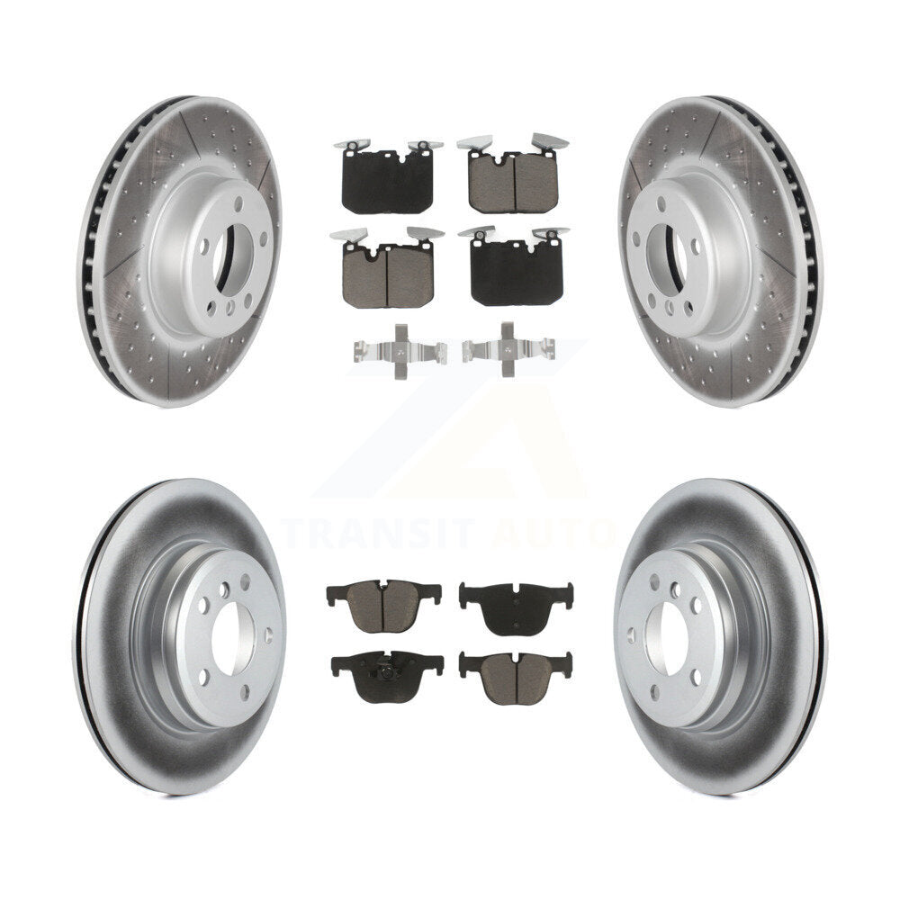 Front Rear Coat Brake Rotor Ceramic Pad Kit For BMW 335i 340i xDrive 435i 440i 3