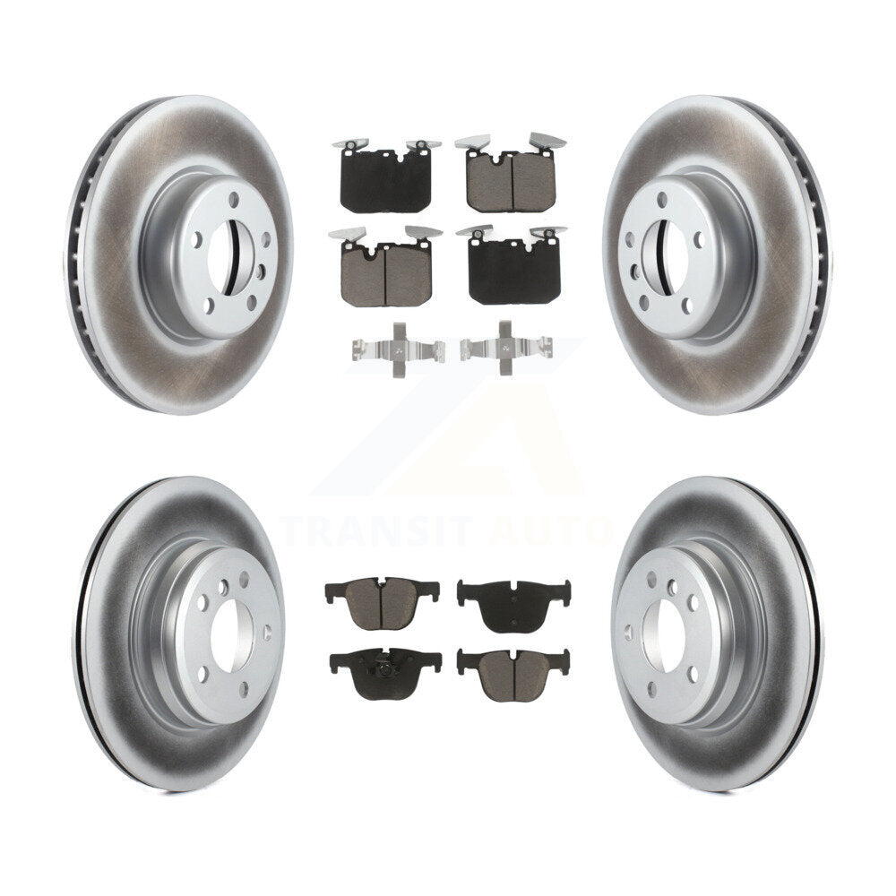 Front Rear Coat Brake Rotor Ceramic Pad Kit For BMW 335i 340i xDrive 435i 440i 3