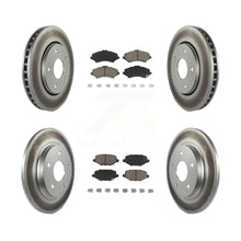 Charger l'image dans la galerie, Front Rear Coated Brake Rotor Ceramic Pad Kit For Dodge Grand Caravan Chrysler &amp;