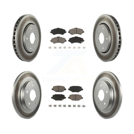 Front Rear Coated Brake Rotor Ceramic Pad Kit For Dodge Grand Caravan Chrysler &