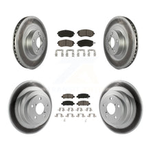 Load image into Gallery viewer, Front Rear Coat Disc Brake Rotors Ceramic Pad Kit For Subaru Outback Legacy Baja