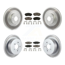Front Rear Coated Disc Brake Rotor And Ceramic Pad Kit For Subaru Outback Legacy