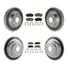 Load image into Gallery viewer, Front Rear Coated Disc Brake Rotors And Ceramic Pads Kit For Subaru Legacy