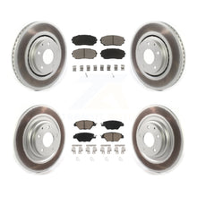 Charger l'image dans la galerie, [Front+Rear] 2016-2022 Mazda CX-9 Premium Coated Rotors &amp; Ceramic Pads Brake Kit For Max Braking