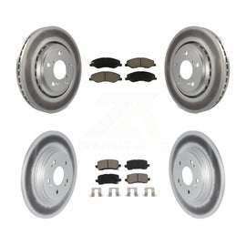 [Front+Rear] 2018-2023 Honda Odyssey Premium Coated Rotors & Ceramic Pads Brake Kit For Max Braking