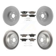 Charger l'image dans la galerie, Front Rear Coated Disc Brake Rotors And Ceramic Pads Kit For Ford Edge