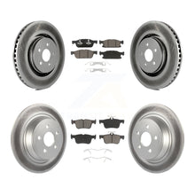 Charger l'image dans la galerie, Front Rear Coated Brake Rotor Ceramic Pad Kit For Ford Edge Lincoln MKX Nautilus