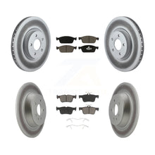 Charger l'image dans la galerie, Front Rear Coated Disc Brake Rotor &amp; Ceramic Pad Kit For Ford Escape Lincoln MKC