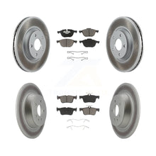 Charger l'image dans la galerie, Front Rear Coated Disc Brake Rotors And Ceramic Pads Kit For Ford Escape