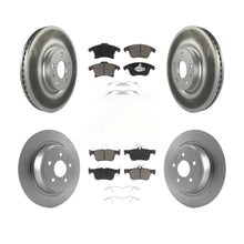 Load image into Gallery viewer, Front Rear Coated Disc Brake Rotor &amp; Ceramic Pad Kit For Ford Fusion Lincoln MKZ