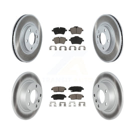 Front Rear Coated Brake Rotor Ceramic Pad Kit For Mini Cooper Countryman Paceman
