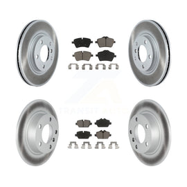 Front Rear Coated Brake Rotor Ceramic Pad Kit For Mini Cooper Countryman Paceman