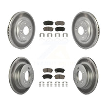 Load image into Gallery viewer, Front Rear Coat Brake Rotors Ceramic Pad Kit For 15-16 Hyundai Sonata GAS engine