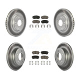 Front Rear Coat Brake Rotors Ceramic Pad Kit For 15-16 Hyundai Sonata GAS engine