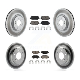 [Front+Rear] 2013-2015 Kia Optima 2.0L Premium Coated Rotors & Ceramic Pads Brake Kit For Max Braking