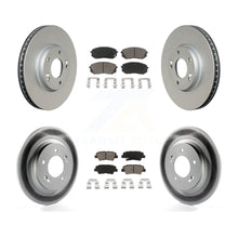 Load image into Gallery viewer, Front Rear Coated Disc Brake Rotors And Ceramic Pads Kit For Kia Soul EV