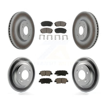 Load image into Gallery viewer, Front Rear Coated Disc Brake Rotors And Ceramic Pads Kit For Kia Soul EV