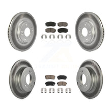 Load image into Gallery viewer, Front Rear Coated Disc Brake Rotors And Ceramic Pads Kit For Kia Optima