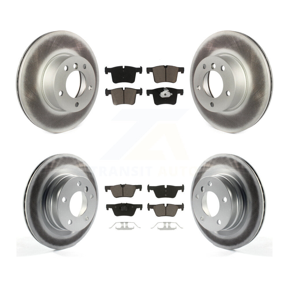 Front Rear Coated Brake Rotor & Ceramic Pad Kit For BMW 328i 320i 428i 228i 230i