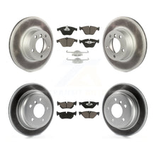 Charger l'image dans la galerie, Front Rear Coated Disc Brake Rotors Ceramic Pad Kit For BMW 328i xDrive X1 328xi