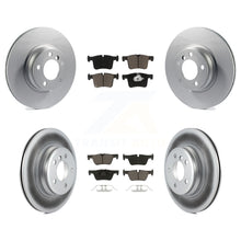 Charger l'image dans la galerie, Front Rear Coated Disc Brake Rotors And Ceramic Pads Kit For BMW 328i xDrive