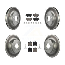Charger l'image dans la galerie, Front Rear Coated Disc Brake Rotors And Ceramic Pads Kit For Mercedes-Benz C240
