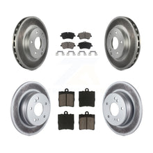 Charger l'image dans la galerie, Front Rear Coated Disc Brake Rotor &amp; Ceramic Pad Kit For Mercedes-Benz C230 C240