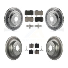 Charger l'image dans la galerie, Front Rear Coated Brake Rotor Ceramic Pad Kit For Mercedes-Benz C230 C320 SLK350