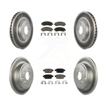 Charger l&#39;image dans la galerie, [Front+Rear] 2006-2014 Honda Ridgeline Premium Coated Rotors &amp; Ceramic Pads Brake Kit For Max Braking