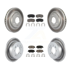 Front Rear Coat Brake Rotor Ceramic Pad Kit For 10 Hyundai Elantra From 03 23
