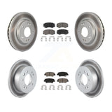 Front Rear Coat Brake Rotor Ceramic Pad Kit For 10 Hyundai Elantra From 03 23