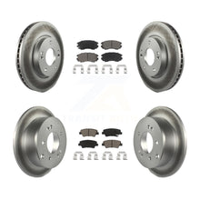 Load image into Gallery viewer, [Front+Rear] 2012-2013 Kia Soul Premium Coated Rotors &amp; Ceramic Pads Brake Kit For Max Braking
