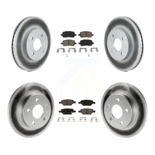 Charger l'image dans la galerie, Front Rear Coated Disc Brake Rotors And Ceramic Pads Kit For Pontiac G5 Pursuit