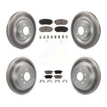 Load image into Gallery viewer, [Front+Rear] 2007-2015 Mazda CX-9 Premium Coated Rotors &amp; Ceramic Pads Brake Kit For Max Braking