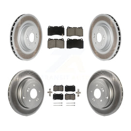 Front Rear Coated Disc Brake Rotor And Ceramic Pad Kit For Hyundai Genesis Coupe