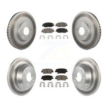 Charger l'image dans la galerie, Front Rear Coated Disc Brake Rotors Ceramic Pad Kit For Hyundai Santa Fe XL 3.3L