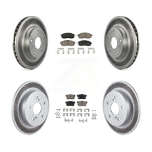 Charger l'image dans la galerie, Front Rear Coated Disc Brake Rotors And Ceramic Pad Kit For Suzuki SX4 Crossover
