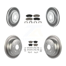 Load image into Gallery viewer, Front Rear Coated Disc Brake Rotors And Ceramic Pads Kit For Acura RDX