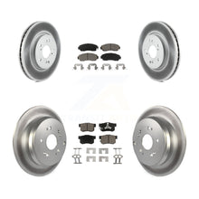 Charger l'image dans la galerie, Front Rear Coated Disc Brake Rotors And Ceramic Pad Kit For Honda CR-V Acura RDX