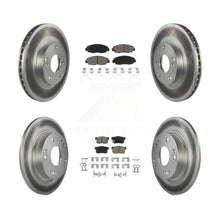 Charger l&#39;image dans la galerie, [Front+Rear] 2014-2015 Honda Civic Touring Premium Coated Rotors &amp; Ceramic Pads Brake Kit For Max Braking