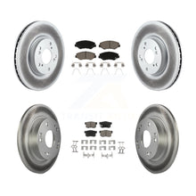 Charger l'image dans la galerie, Front Rear Coated Disc Brake Rotor And Ceramic Pad Kit For Honda Civic Acura ILX