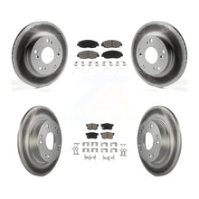Charger l'image dans la galerie, Front Rear Coated Disc Brake Rotors And Ceramic Pads Kit For Honda Civic