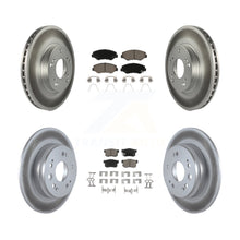 Load image into Gallery viewer, [Front+Rear] 2002-2004 Honda CR-V Premium Coated Rotors &amp; Ceramic Pads Brake Kit For Max Braking