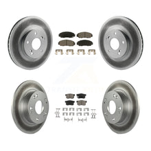 Load image into Gallery viewer, Front Rear Coated Disc Brake Rotors &amp; Ceramic Pad Kit For Honda Accord Acura TSX