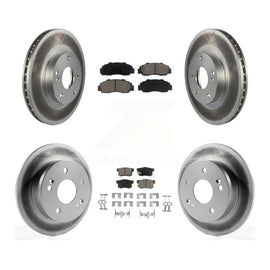 [Front+Rear] 1998-2002 Honda Accord 3.0L Premium Coated Rotors & Ceramic Pads Brake Kit For Max Braking