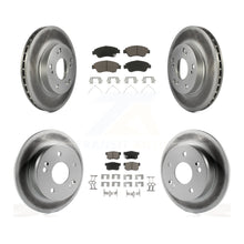 Charger l'image dans la galerie, Front Rear Coated Disc Brake Rotor And Ceramic Pad Kit For Honda Civic Acura RSX