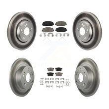 Load image into Gallery viewer, [Front+Rear] 2017-2022 Acura ILX Premium Coated Rotors &amp; Ceramic Pads Brake Kit For Max Braking