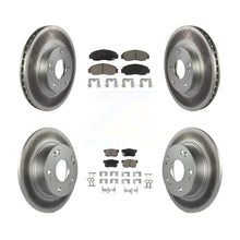 Load image into Gallery viewer, Front Rear Coated Disc Brake Rotors And Ceramic Pads Kit For Honda Accord