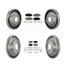 Charger l&#39;image dans la galerie, [Front+Rear] 2013 Acura ILX 2.0L Premium Coated Rotors &amp; Ceramic Pads Brake Kit For Max Braking